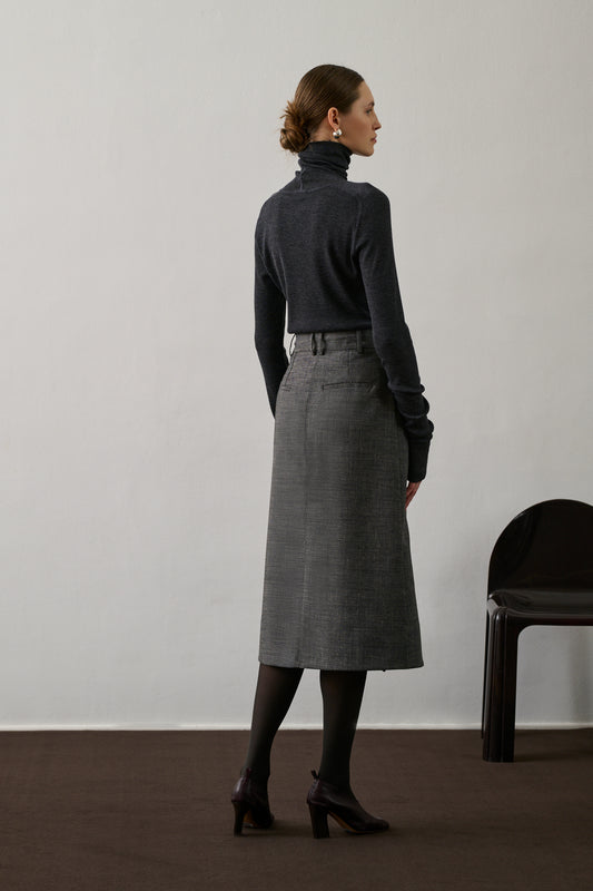 Jupe Varna - Gris Chiné - Femme