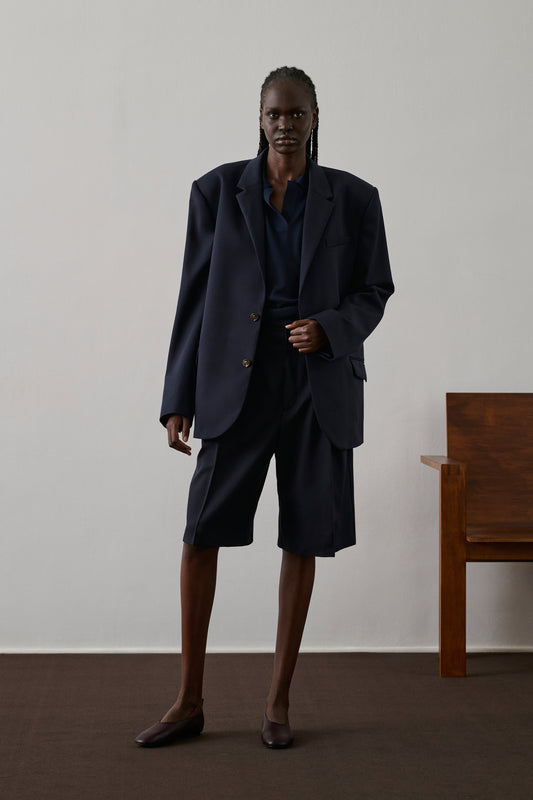 Veste Giani - Bleu Nuit - Laine - Femme