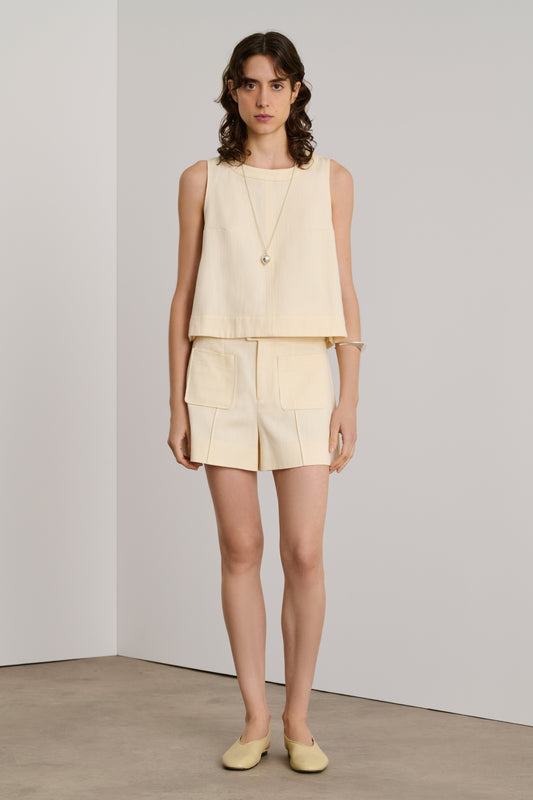 Top Pampa - Ecru - Coton - Femme