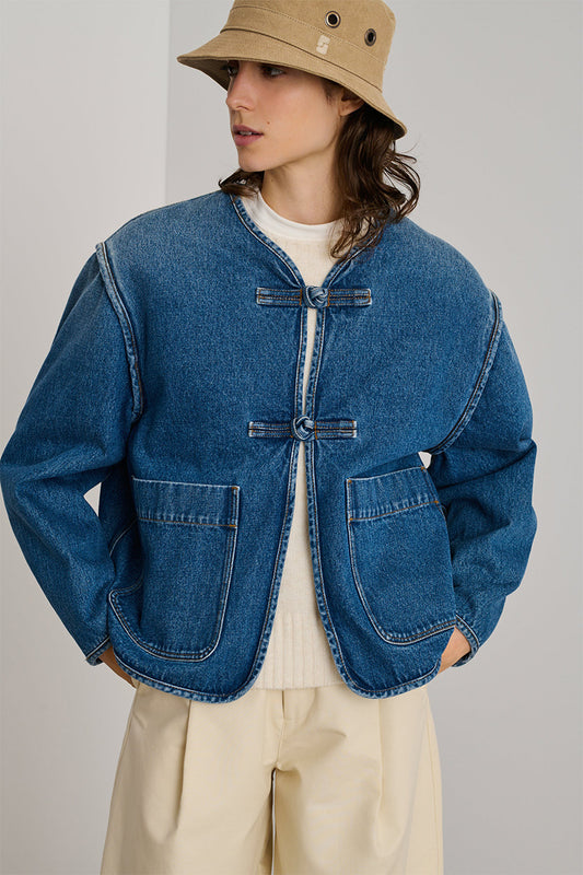 Veste Agatha - Bleu - Coton - Femme