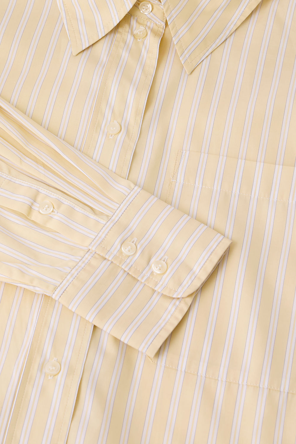 Chemise Carlotta - Jaune/Écru - Coton - Femme