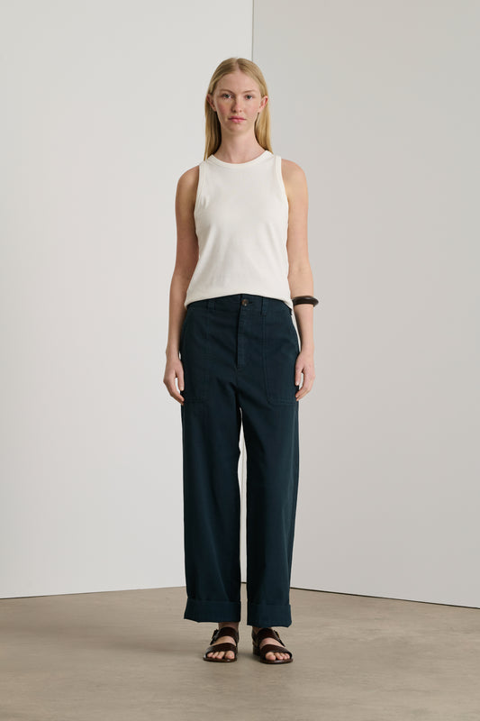 Pantalon Darryl - Ardoise Foncée - Coton - Femme