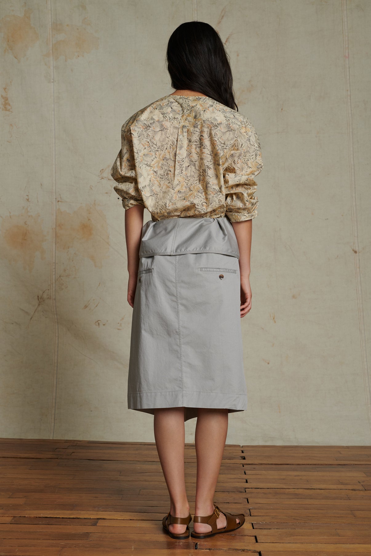 Chemise Alaska - Beige/Gris - Coton - Femme vue 4