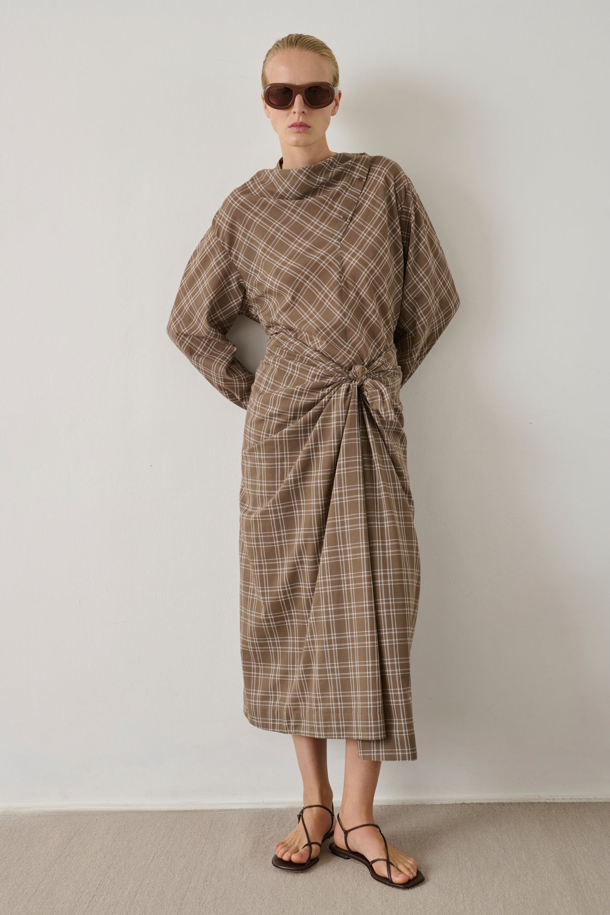 Jupe Goa - Marron Glacé/Écru - Coton - Femme vue 4