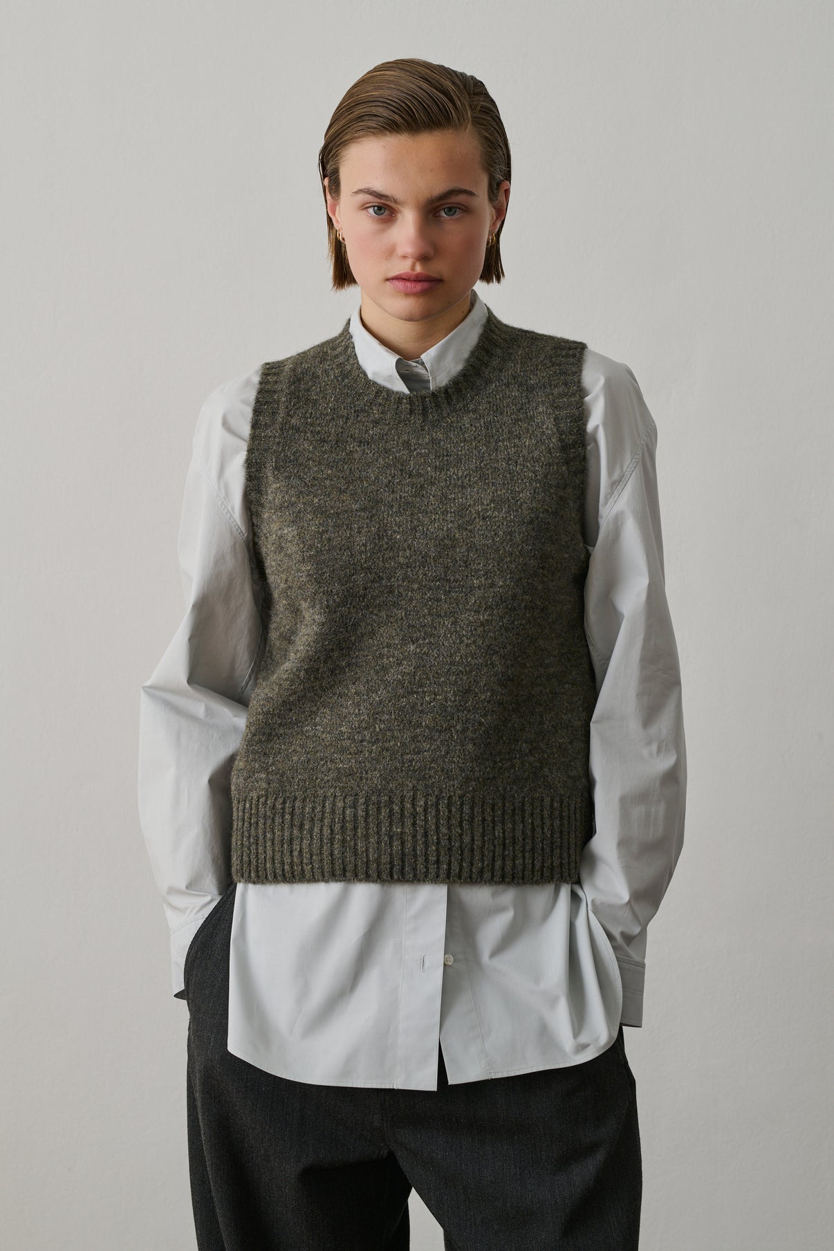 Pull Namaste - Gris Chiné - Femme vue 3